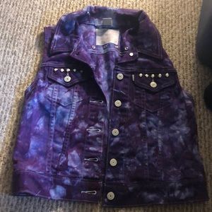 Tie dye Levi vest